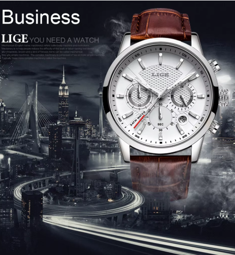 LIGE Classic ChronoMaster — Precision in Every Second