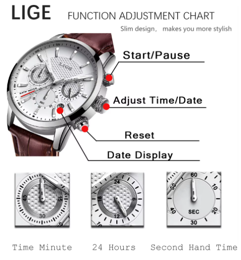LIGE Classic ChronoMaster — Precision in Every Second
