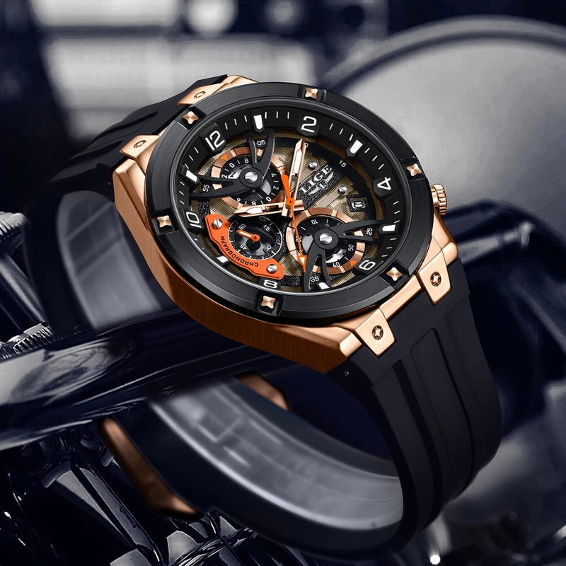 LIGE Titan Force Chronograph — Power Meets Precision