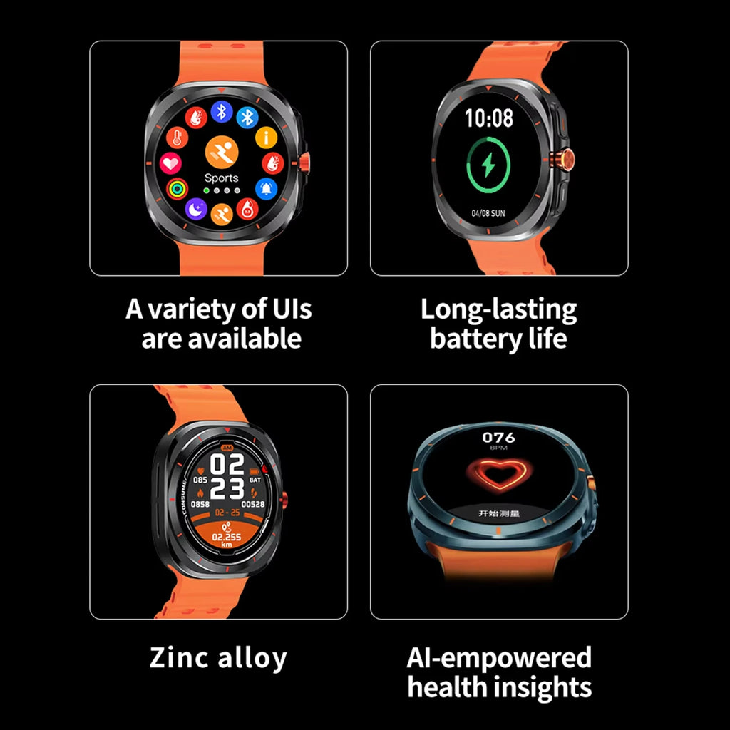 GL WEAR Horizon Pro — Premium Design Smartwatch with AMOLED Display