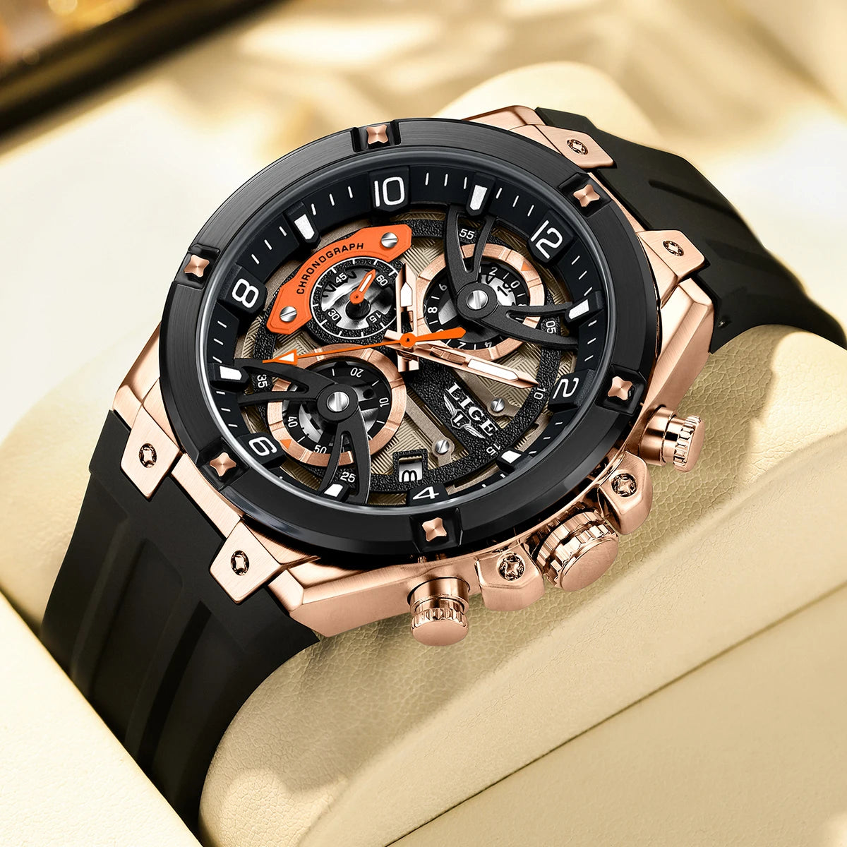 LIGE Titan Force Chronograph — Power Meets Precision