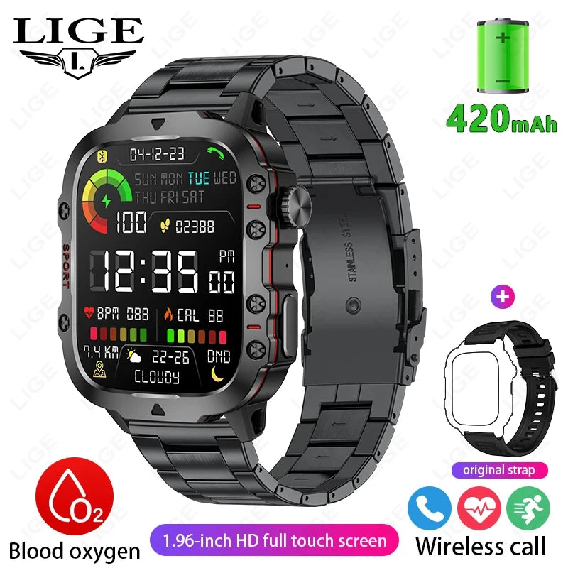LIGE TitanForce — The Ultimate Power Smartwatch